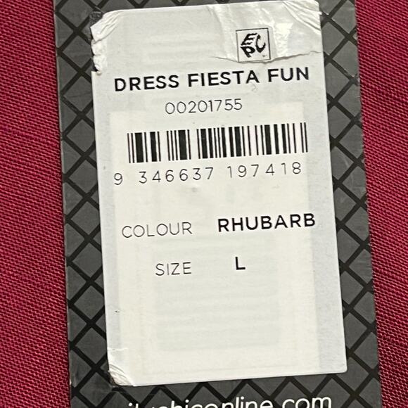 NWT CITY CHIC Fiesta Fun Faux Wrap Dress in Rhubarb SZ 20 - Picture 8 of 11